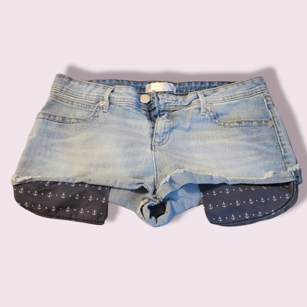 EUC size 13 Jean shorts with anchor pockets